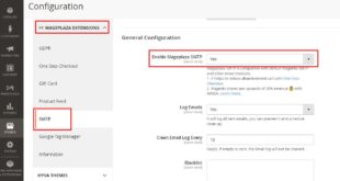 SMTP email code magento